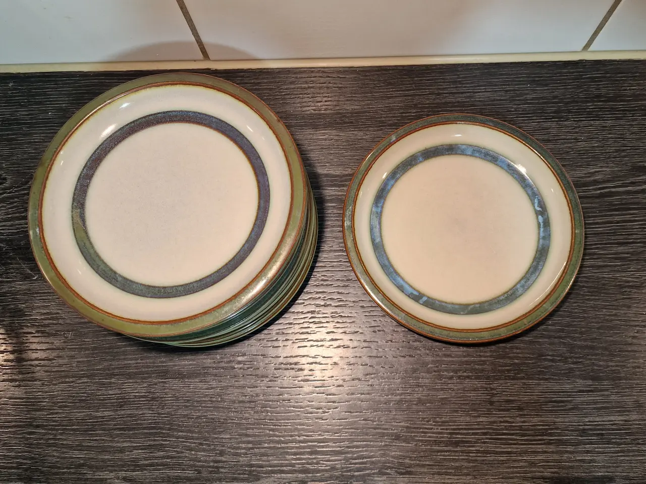 Billede 1 - 9 Stk Desserttallerkner.