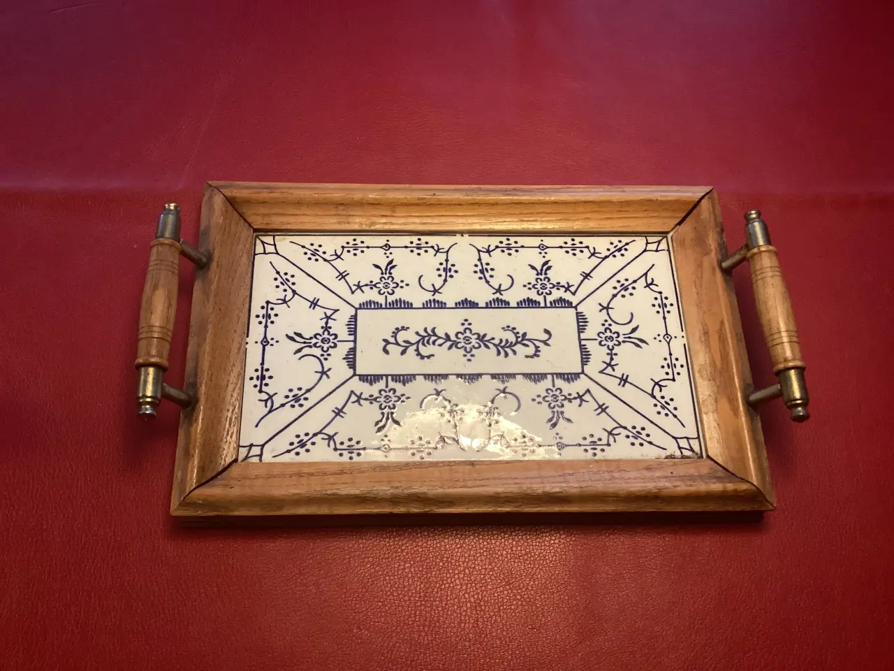 Billede 1 - Musselmalet Vintage bakke