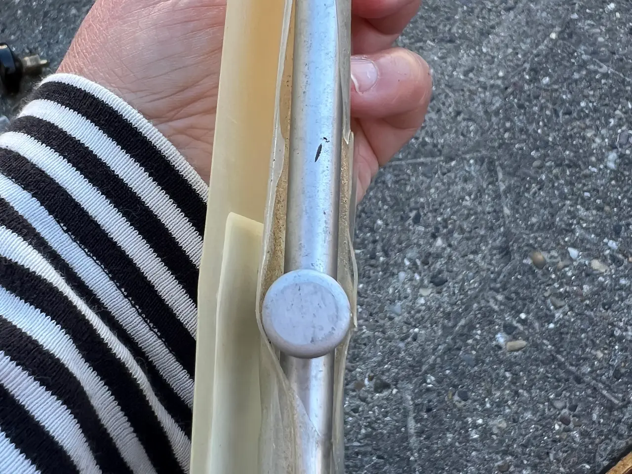 Billede 5 - 1 Stk. Nyt Retro Skabsgreb i Børstet Stål.