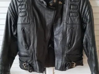 Mc-jakke ægte læder, dame