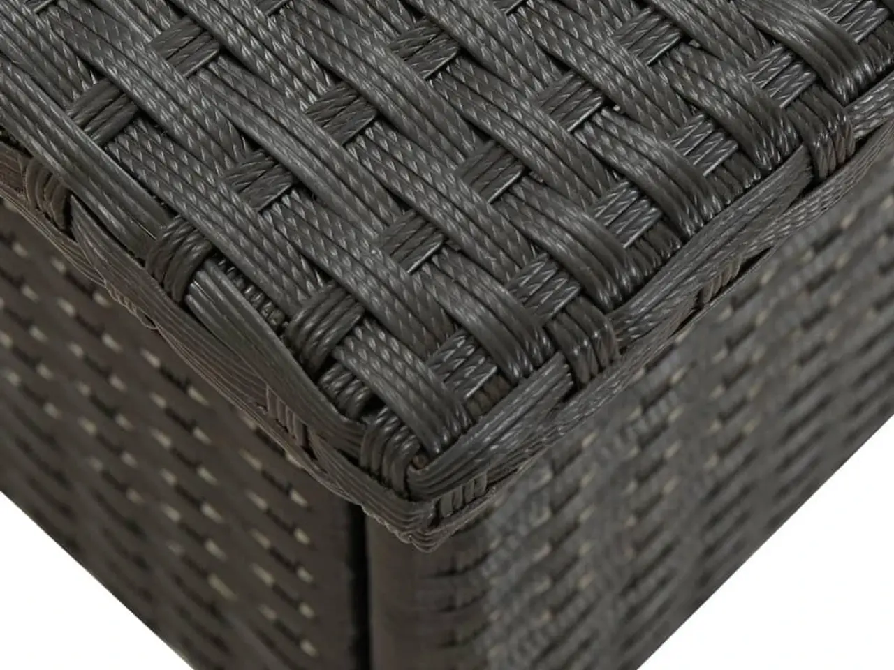 Billede 4 - Tebord i polyrattan 50 × 50 × 47 cm - sort