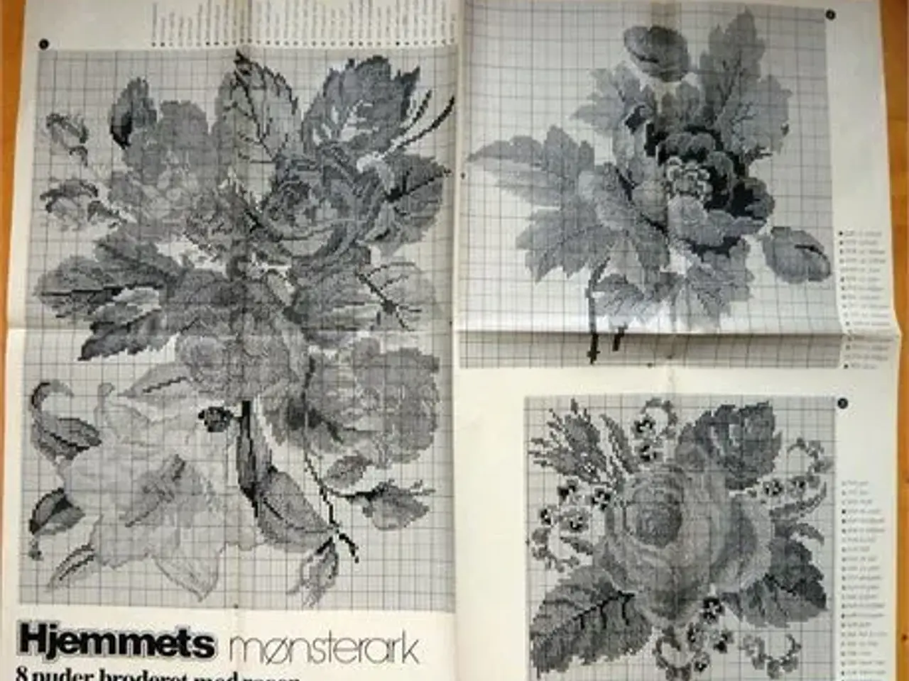 Billede 4 - Korsstingsbroderi mønstre