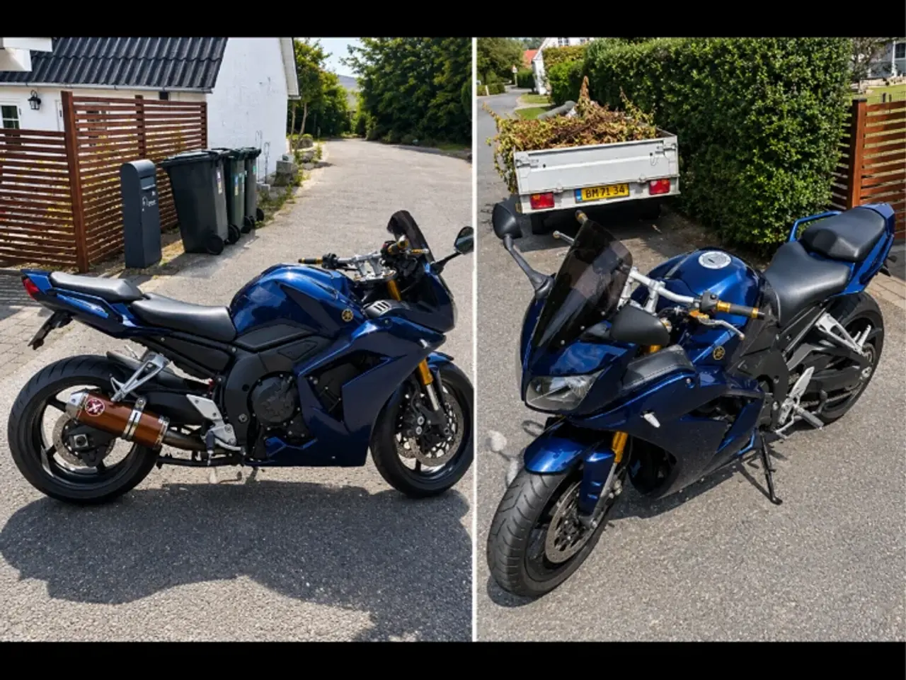 Billede 1 - Ymaha fz 1 abs med kåbe NY synet