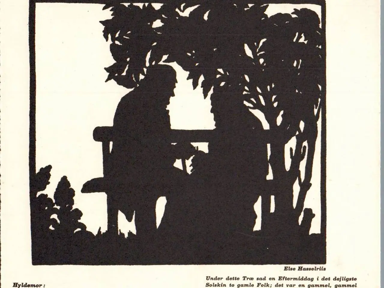 Billede 1 - Hasselriis, Else - H. C. Andersen - Kartonkort 18x15 cm - Ubrugt