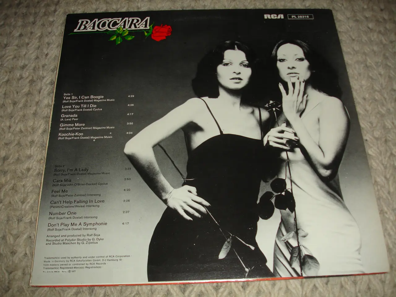 Billede 3 - Baccara – Baccara ( Yes Sir, I Can Boogie )