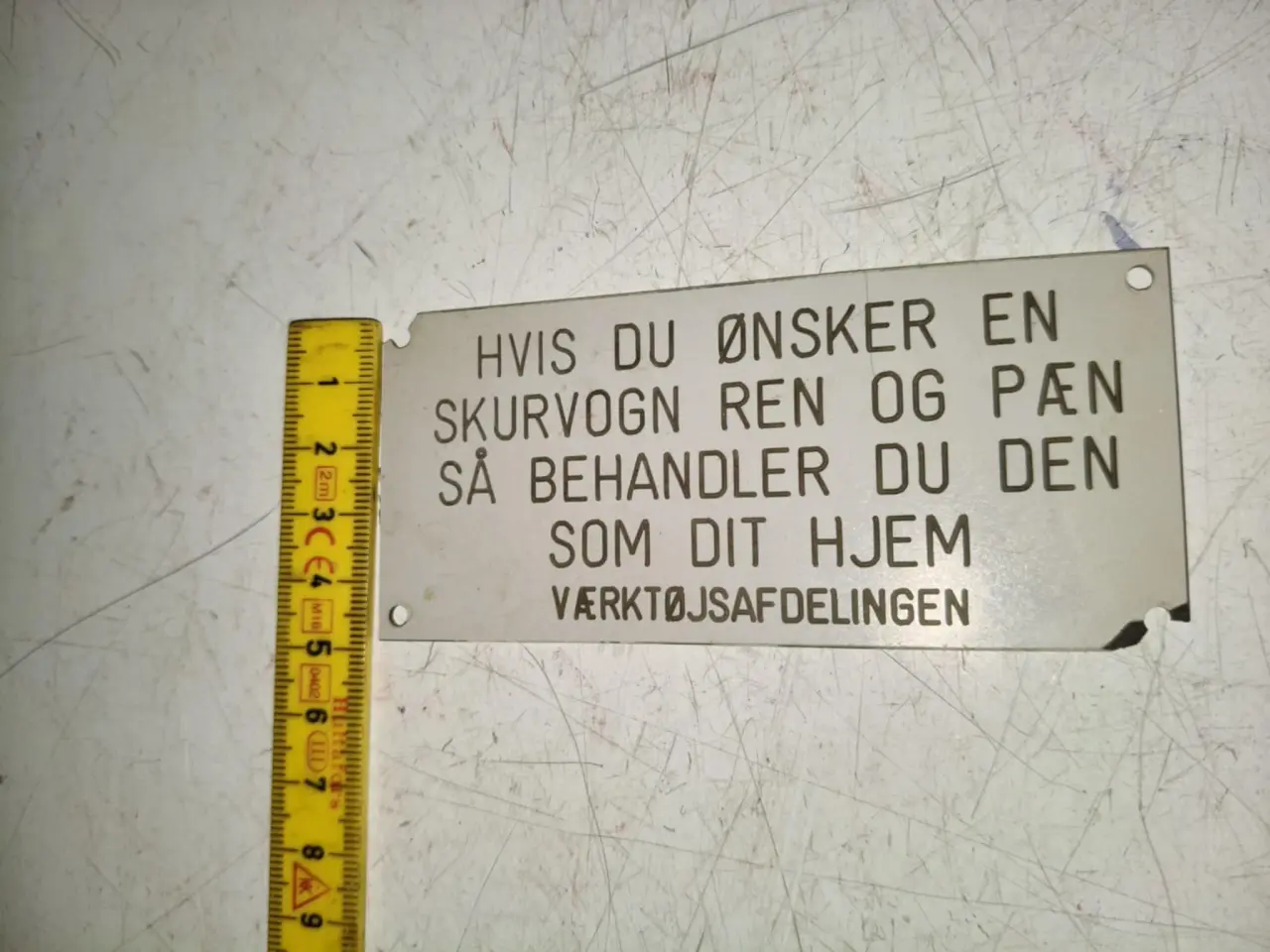 Billede 3 - super fedt lille skilt ikke et man se så tit