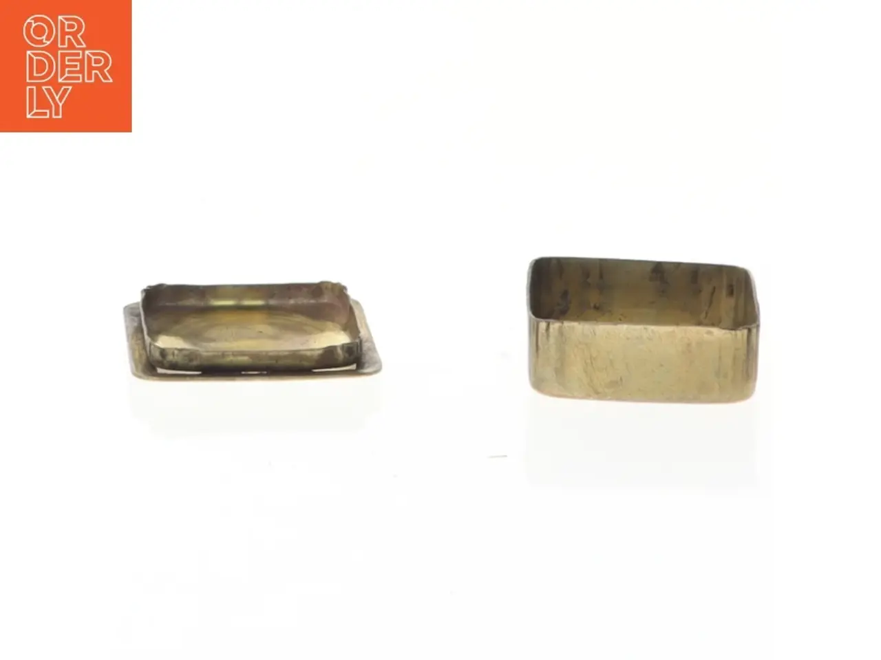 Billede 2 - Perlemor & Messing æske med perlemorsindlæg (str. 3 x 3 cm)