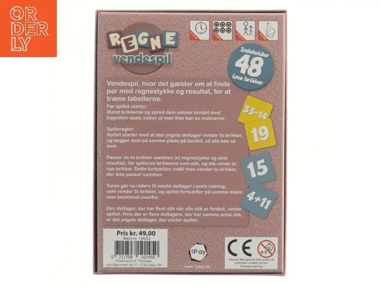 Billede 2 - Regne vendespil (str. 20x14,5 cm)