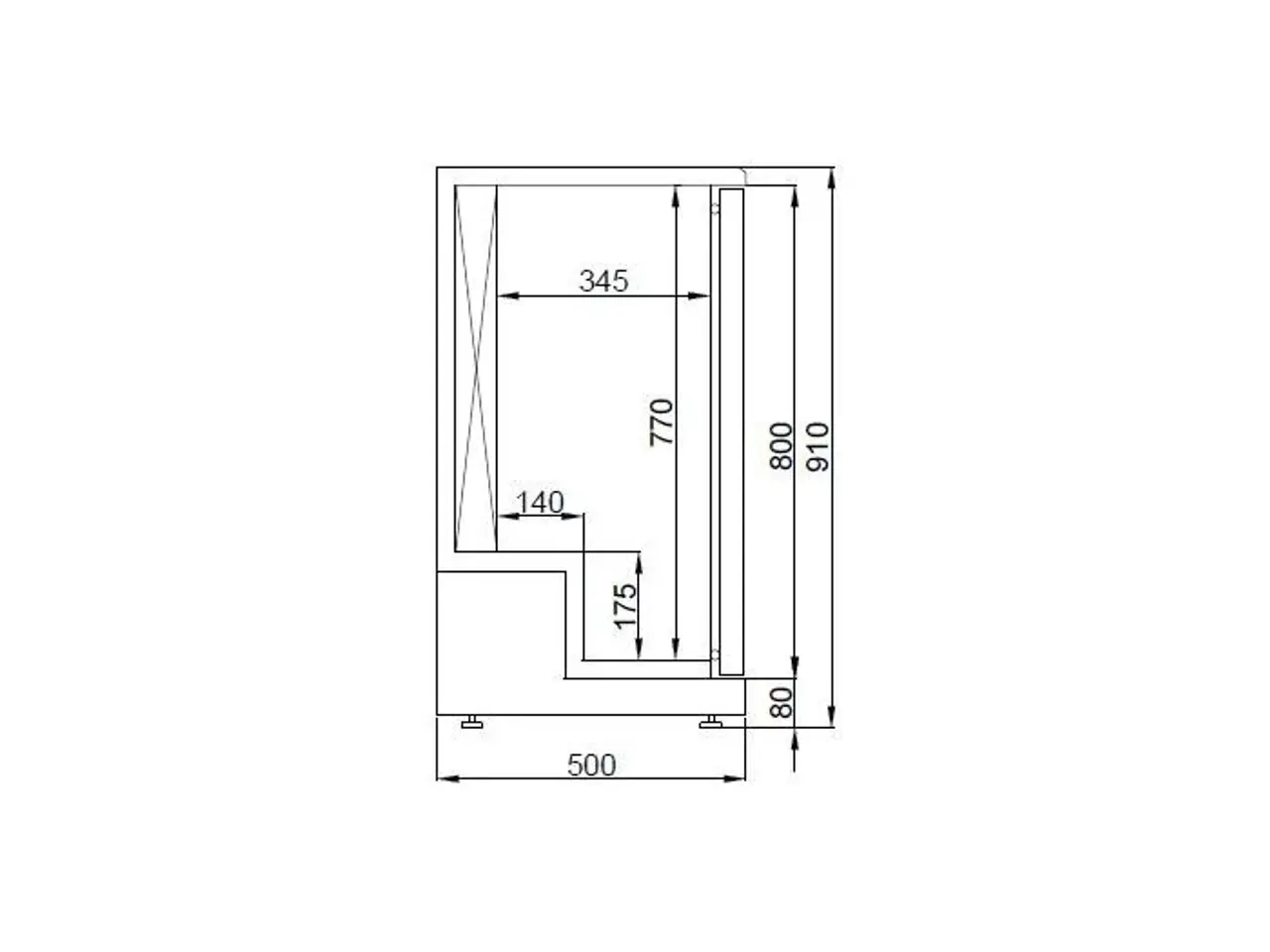 Billede 2 - Modningskab / Dry age 198 L – B920 x D550 x H910mm