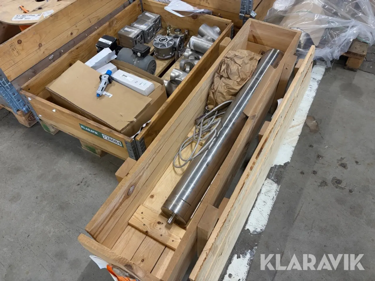 Billede 1 - Tromlemotor, el motor og filtertryg regulator 1 styk Palle + en kasse