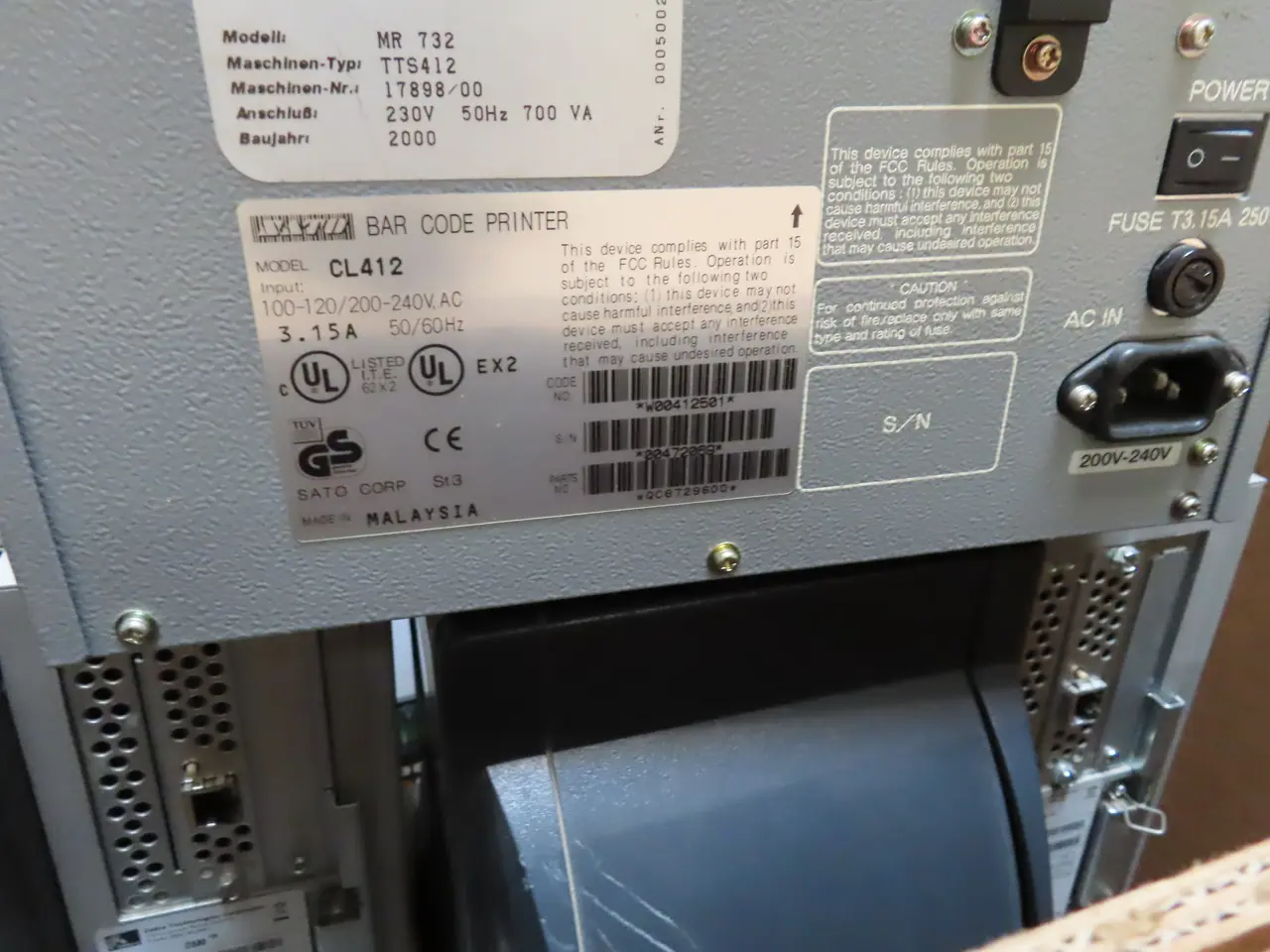 Billede 4 - Industrial Thermal Label Printer SATO CL412