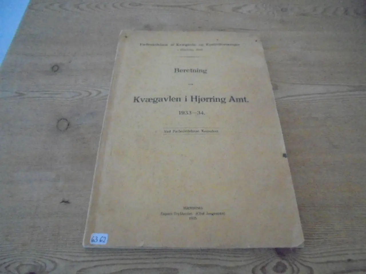 Billede 1 - Kvægavlen i Hjørring amt 1933-34
