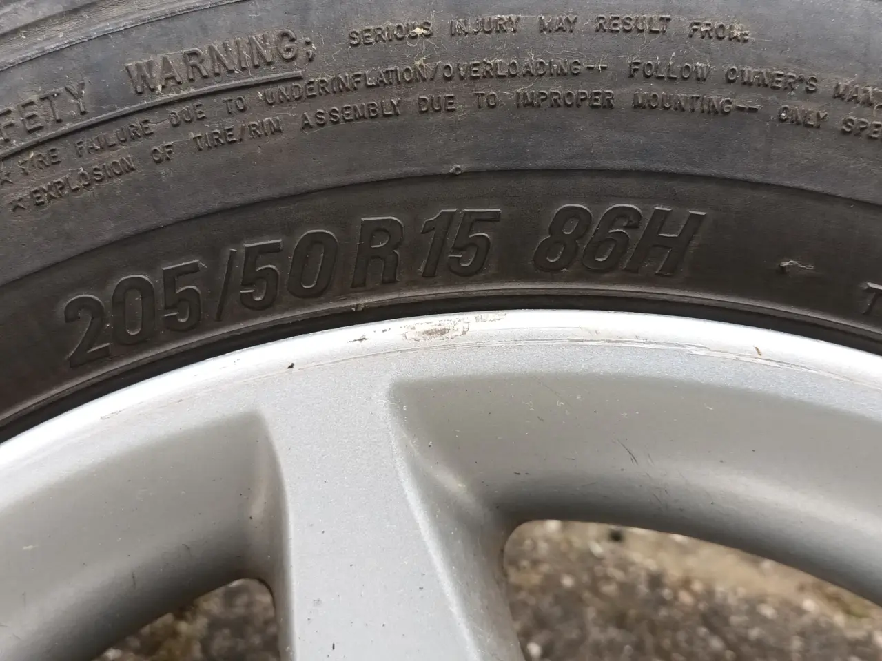 Billede 4 - 15" Alu hjul m/sommerdæk