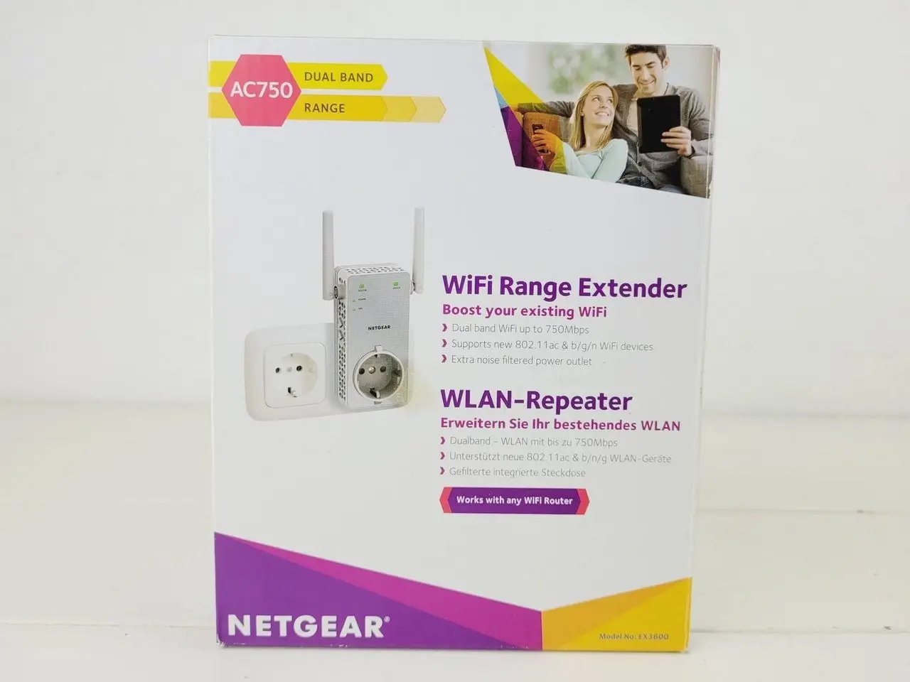 Billede 1 - ⭐️- Netgear EX3800: Udvid dit Wi-Fi-dækningsområde
