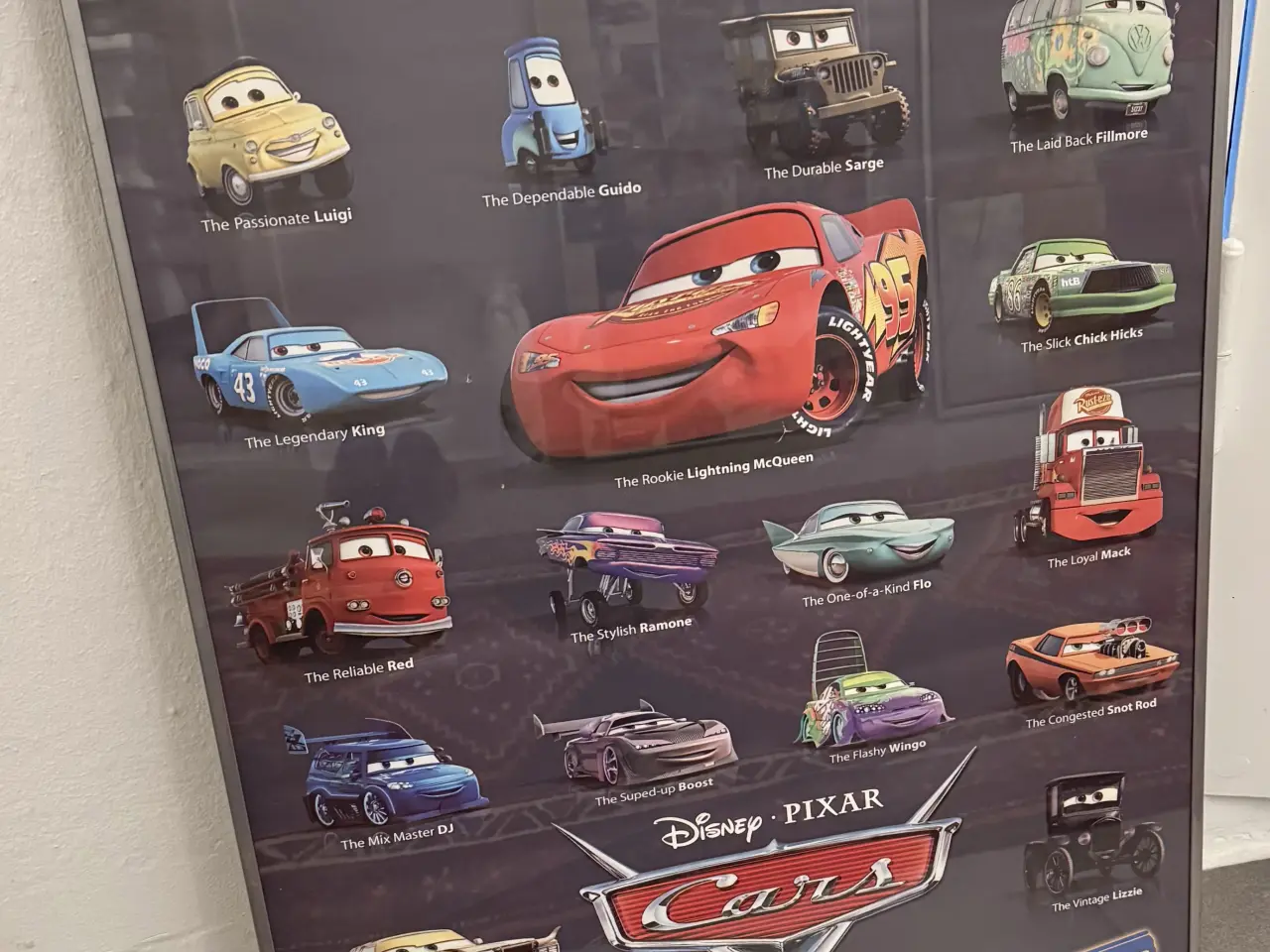 Billede 2 - Foto i ramme - motiv Cars