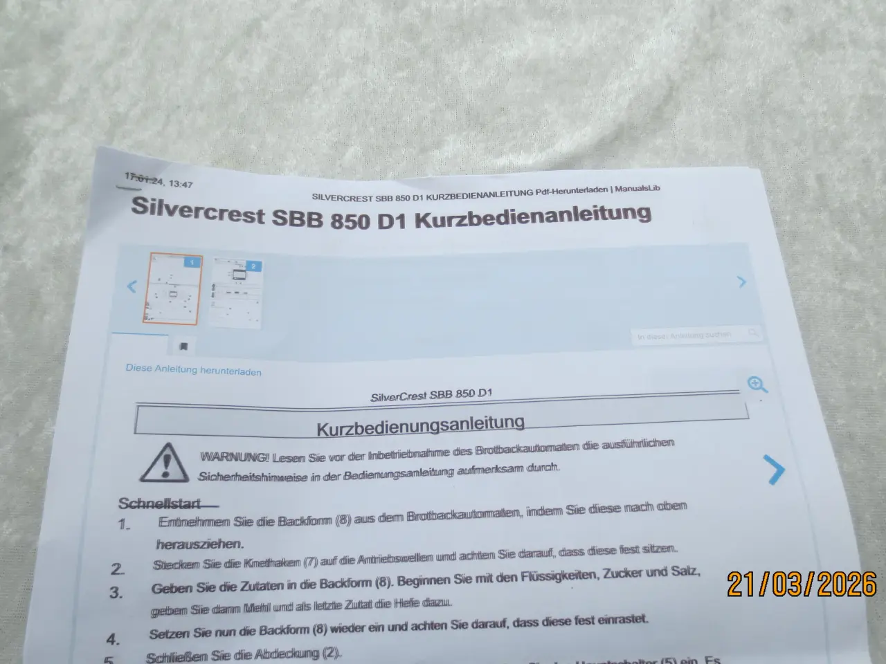 Billede 5 - 1 stk Silvercrest SBB 850 D1