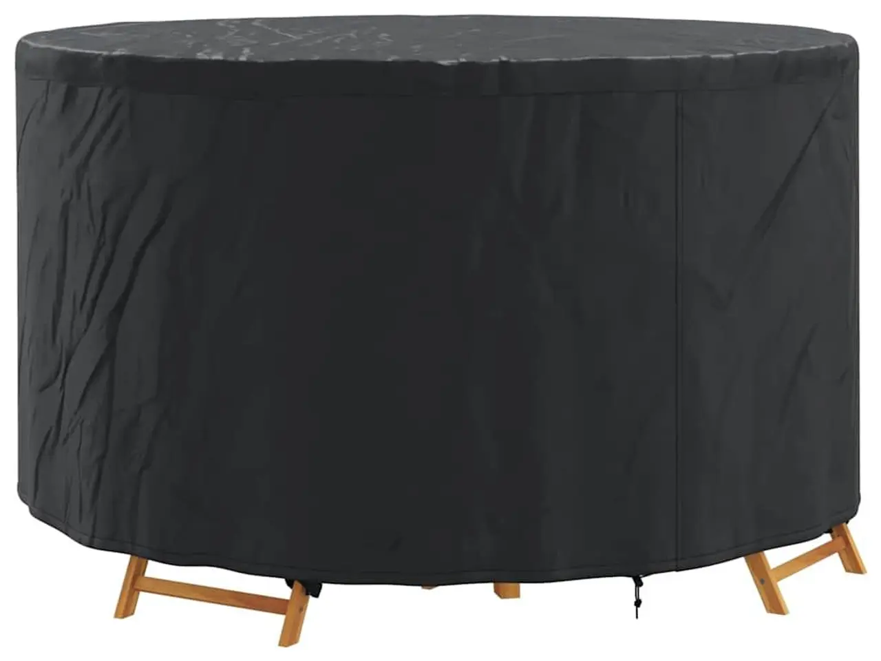 Billede 3 - Rundt møbelovertræk - sort 157 × 157 × 85 cm i 210D oxford