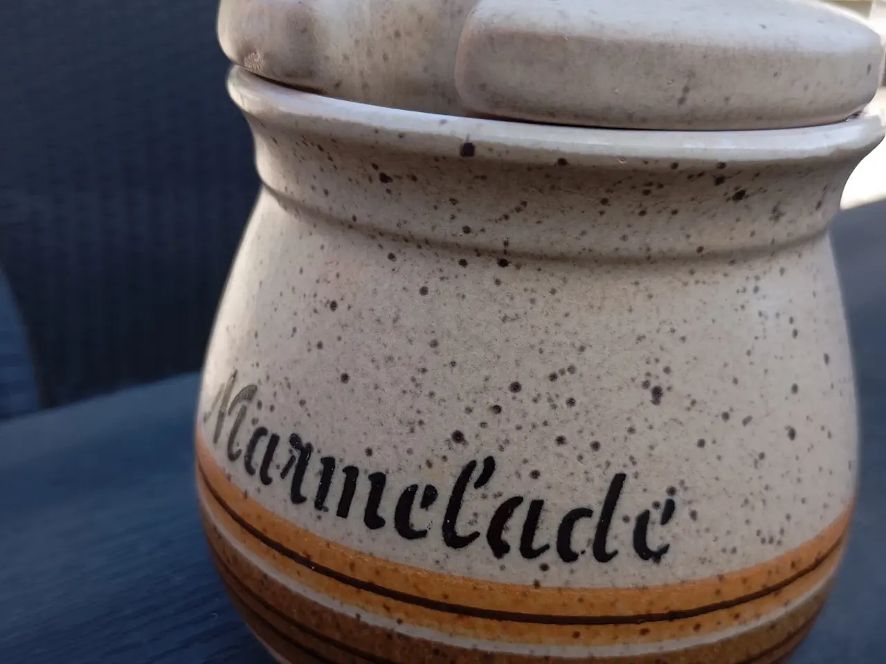 Billede 3 - Marmeladekrukke i keramik. RETRO