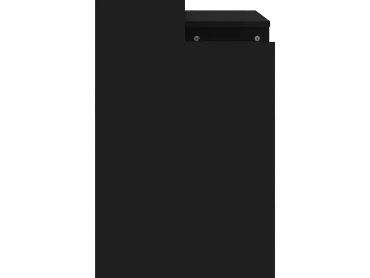 Billede 9 - Skrivebord med LED-lys 97×45×90 cm - sort konstrueret træ