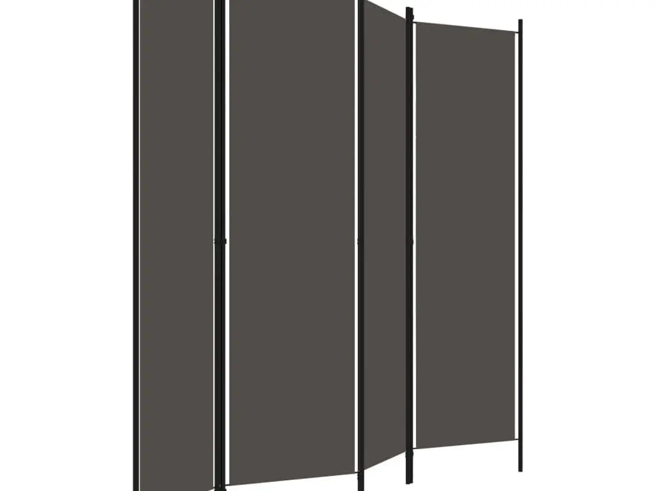 Billede 3 - 4-panels rumdeler - 200 × 180 cm - antracitgrå