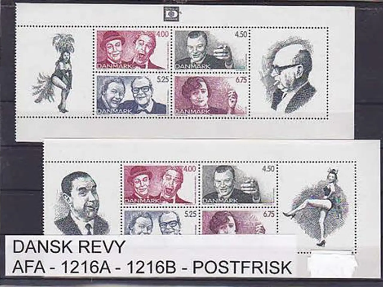 Billede 1 - Dansk Revy AFA 1216A-1216B Postfrisk