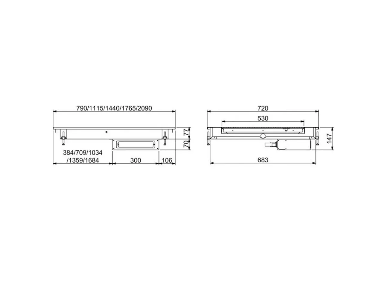 Billede 2 - Varmeplade – 1440x720x147 mm - 230 V