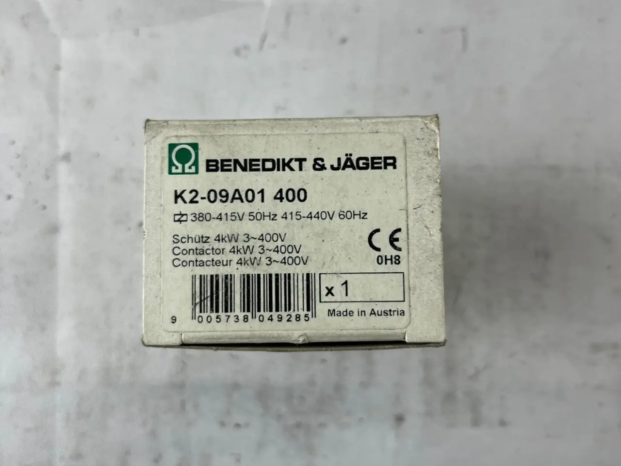 Billede 2 - Benedikt & Jäger K2-09A01 400 kontaktor 4kW 3~400V