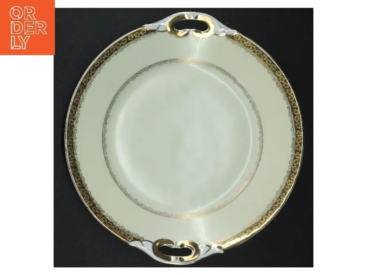 Billede 1 - Porcelænsfad med håndtag