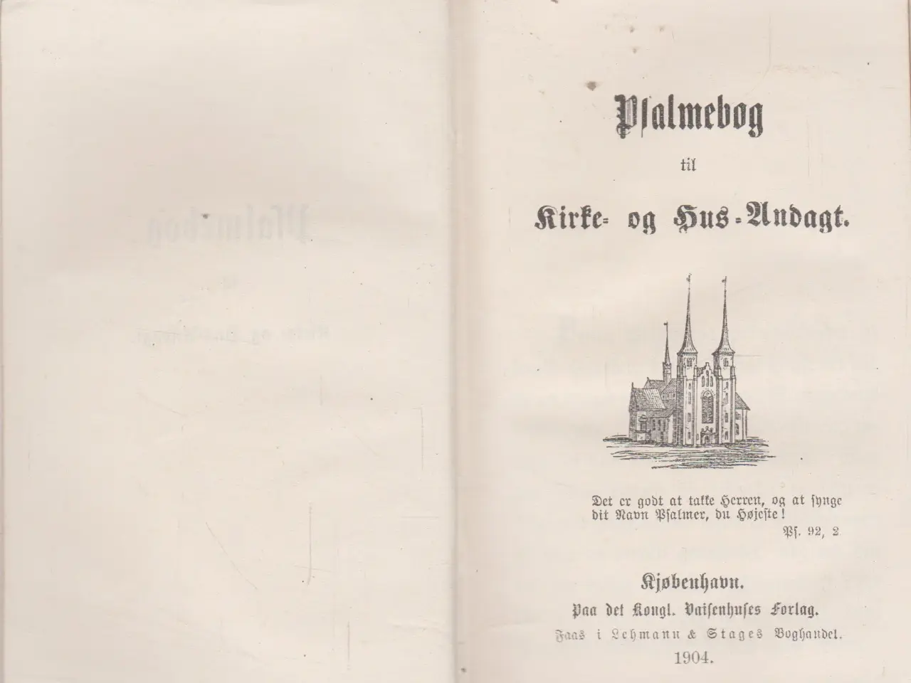 Billede 1 - Salmebog anno 1904