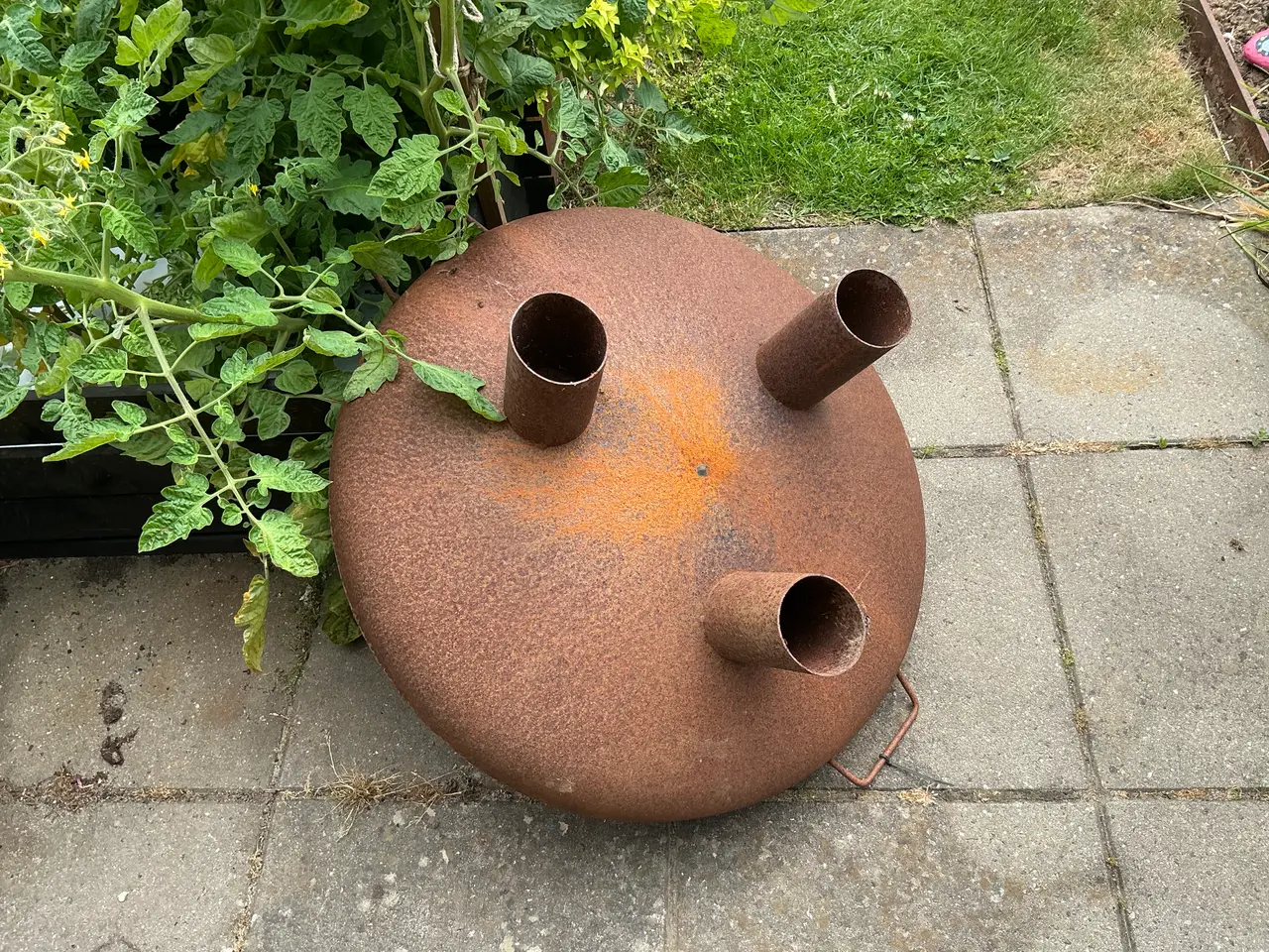 Billede 2 - Bålfad i corten stål.