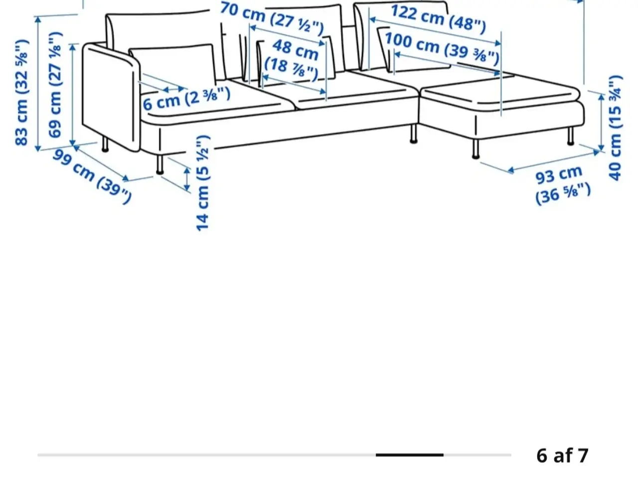 Billede 2 - IKEA SÖDERHAMN Modulær Sofa Set