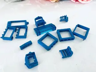 Lego blå blandet 