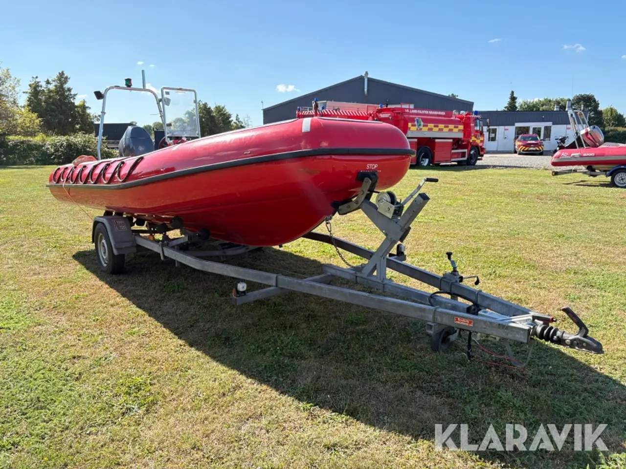 Billede 7 - MOB-båd med påhængsmotor & Brenderup bådtrailer