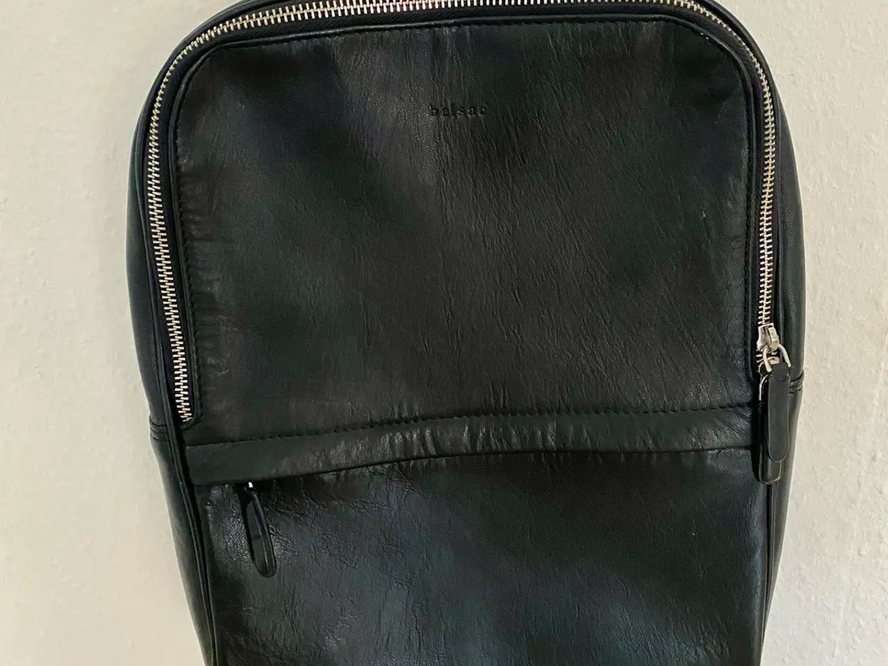 Billede 1 - Belsac rygsæk i sort læder