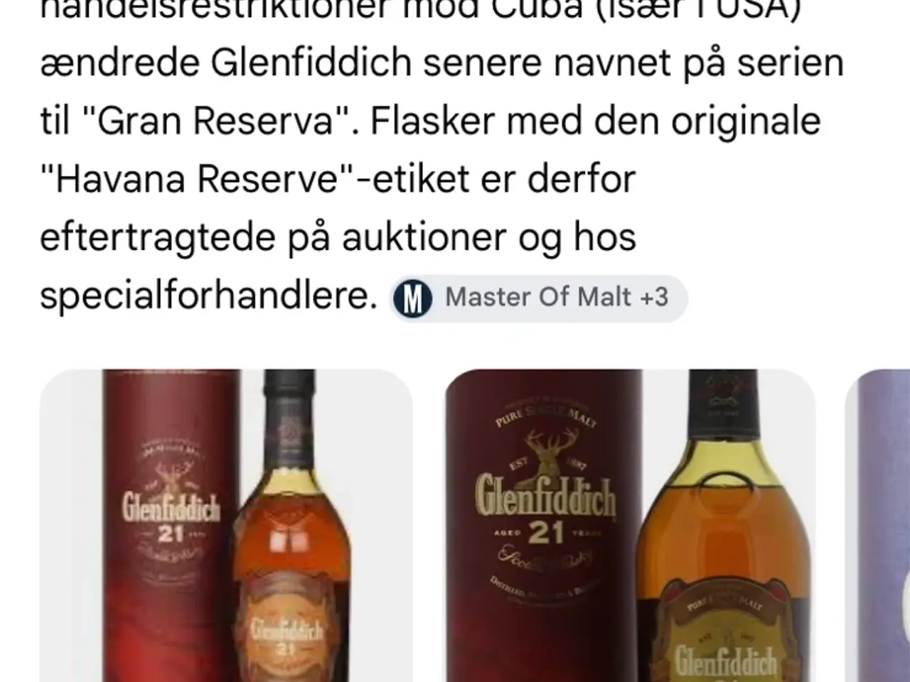 Billede 2 - Glenfiddich 21 års Havana Reserve
