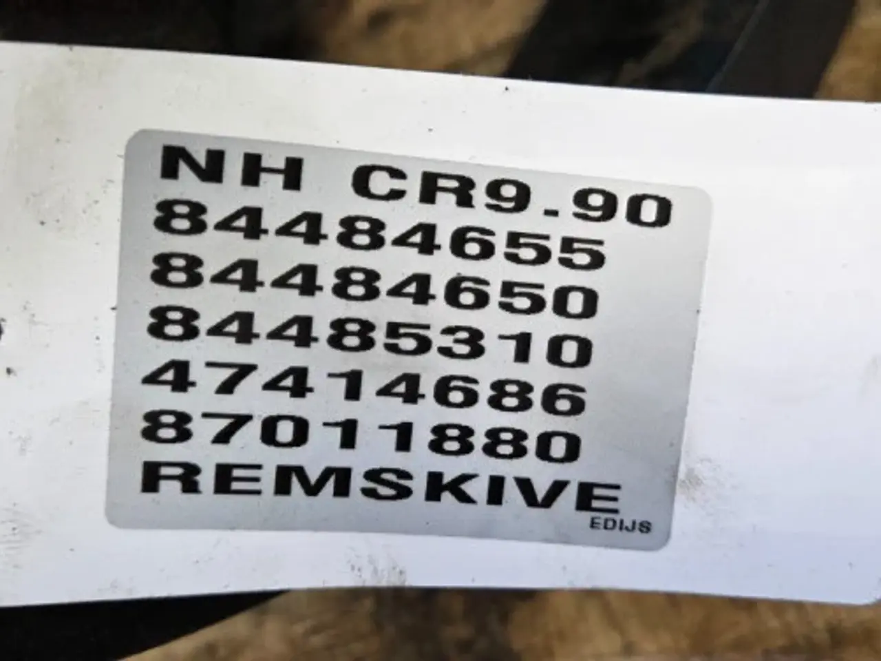 Billede 15 - New Holland CR9.90 Remskive 84484655