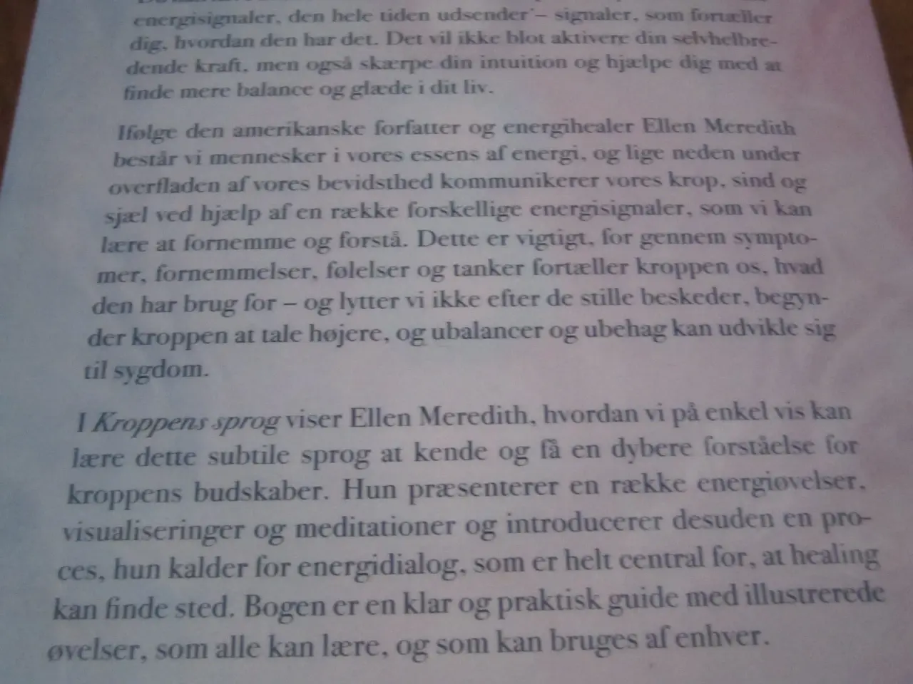 Billede 3 - Ellen Meredith. BYD. KROPPENS SPROG. 