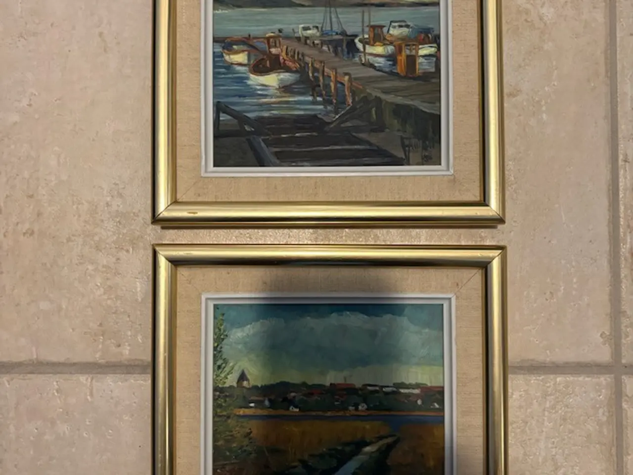 Billede 1 - 2 smukke Hobro motiver af kunstneren Anni Eli
