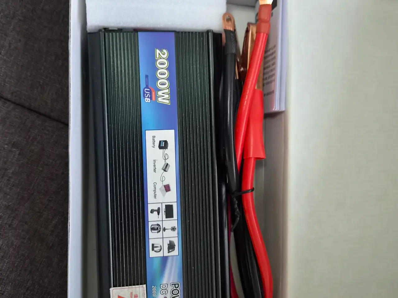 Billede 2 - Helt NY XUYUAN 2000W Inverter (12V/24V til 220V Om