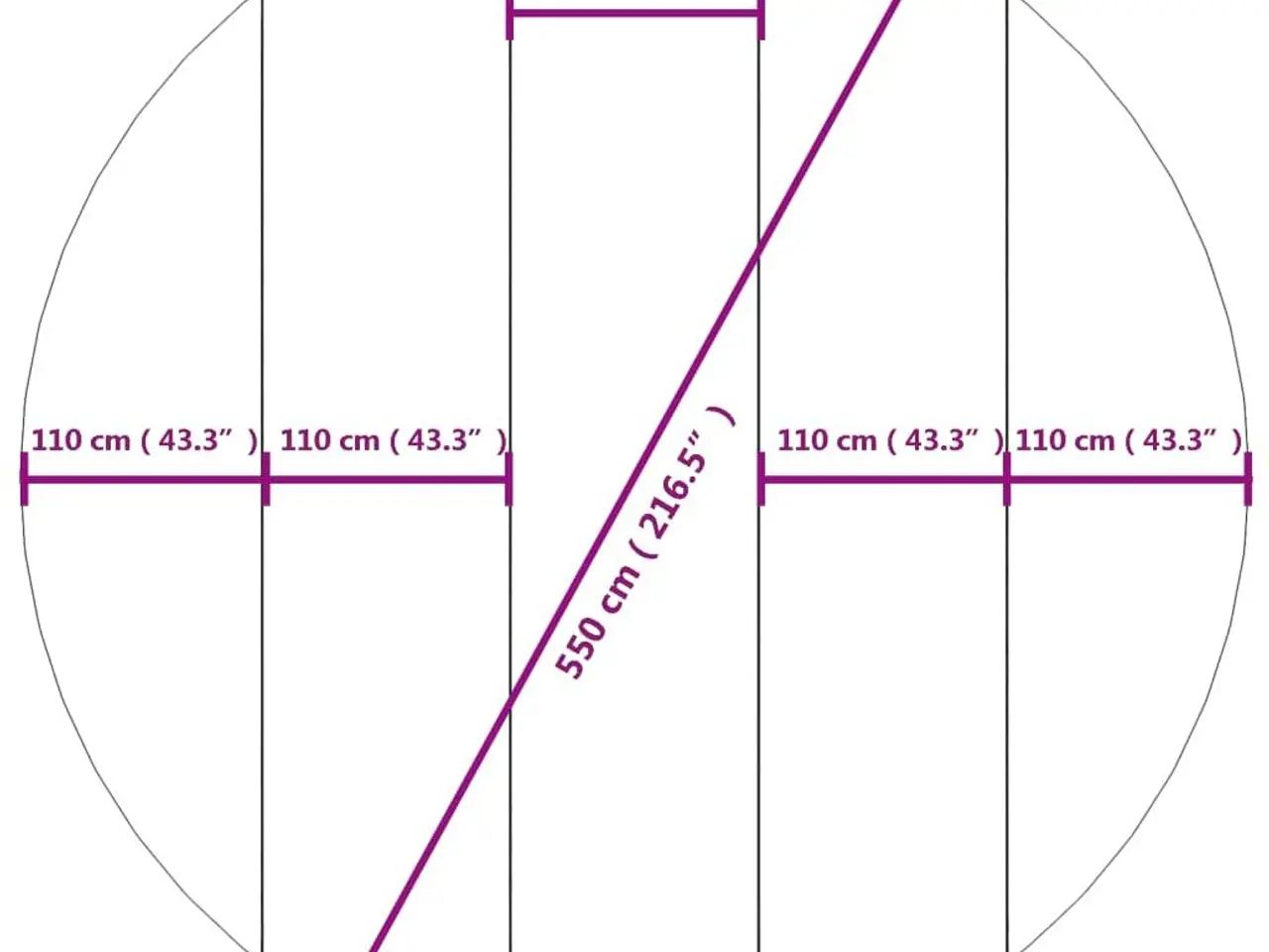 Billede 7 - Poolunderlag Ø550 cm i polyester-geotekstil - lysegrå