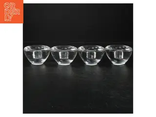 Gennemsigtige glasstager (str. Ø. 9 cm)
