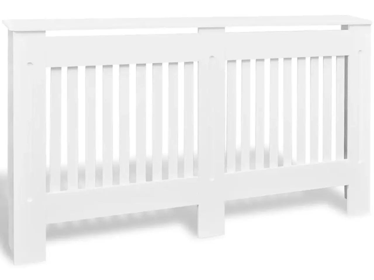 Billede 2 - Radiatorskjuler i konstrueret træ - 152 cm, hvid