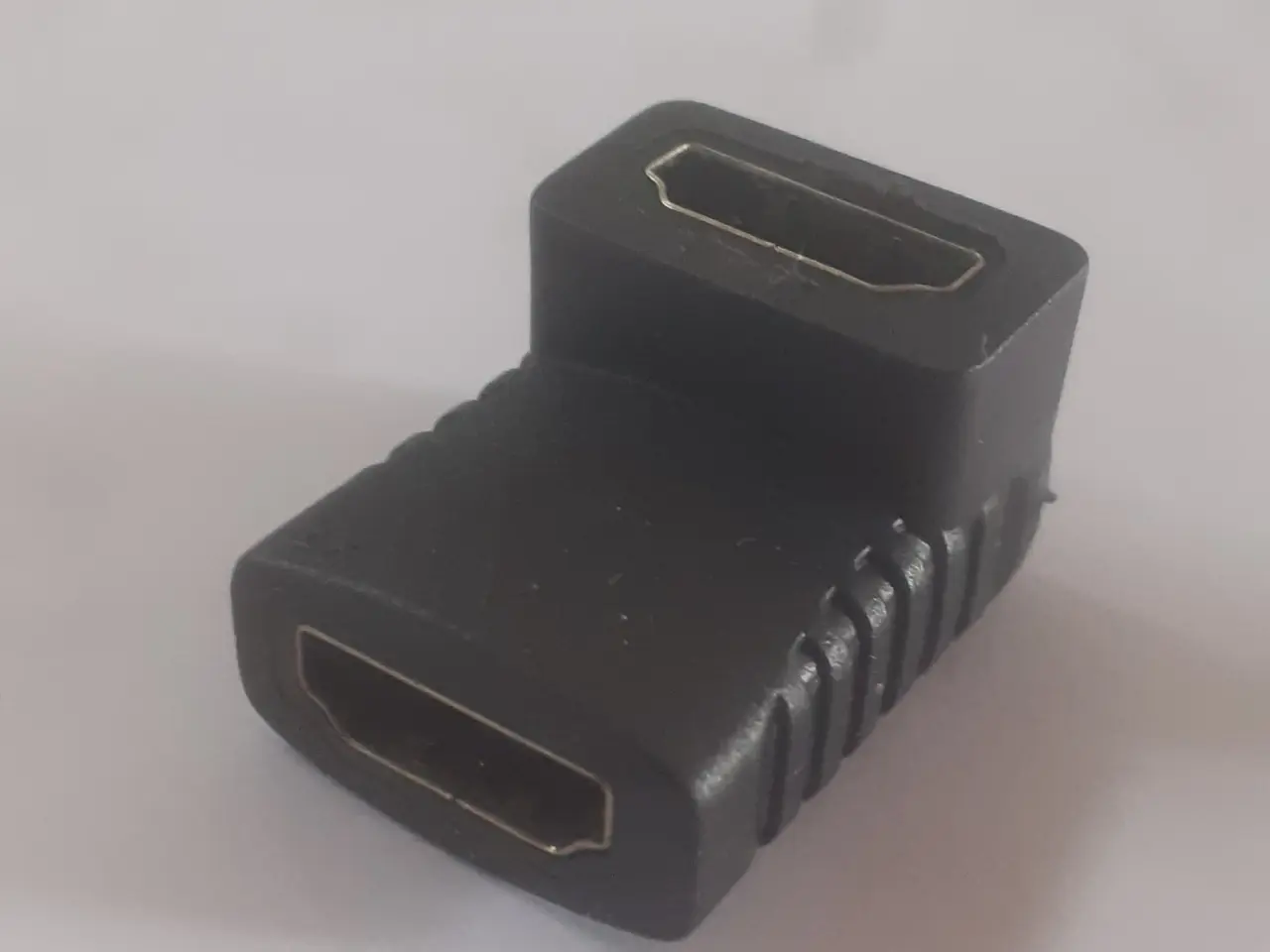 Billede 1 - HDMI Adapter Hun til Hun Knæk forgyldt