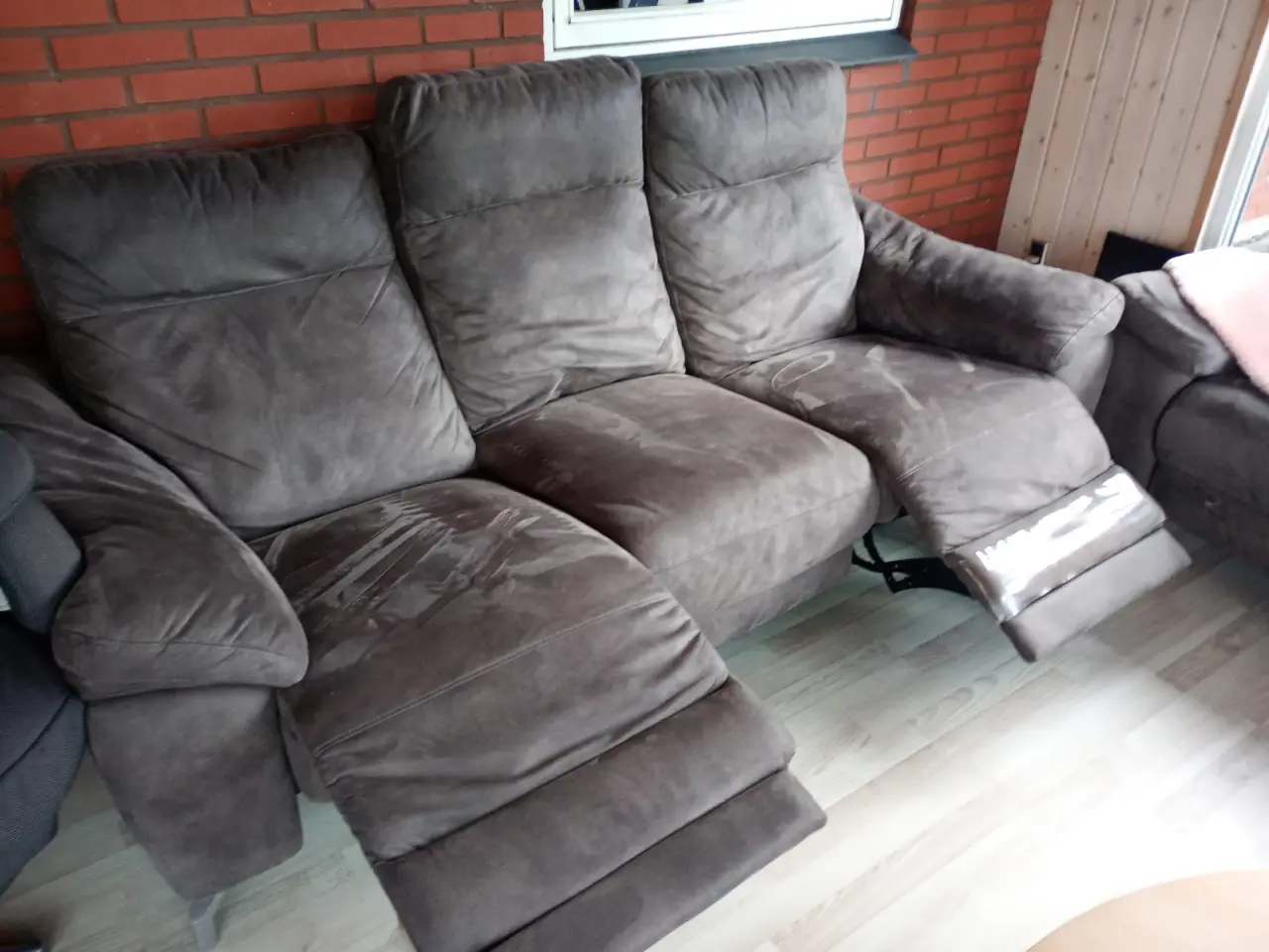 Billede 1 - Sofasæt med indbygget fodskammel