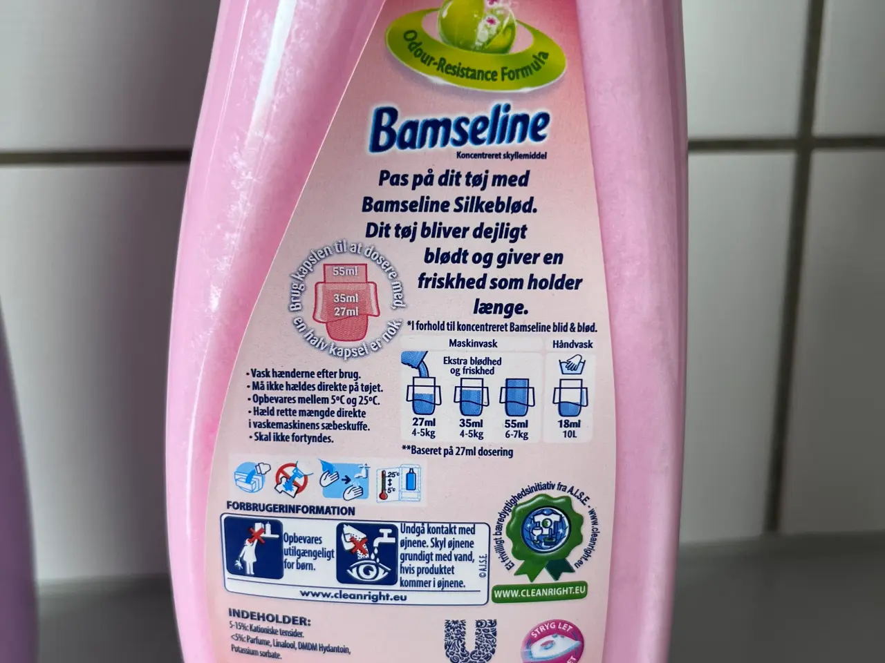Billede 2 - Bamseline skyllemiddel 1 L