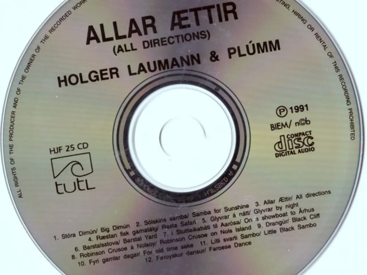 Billede 3 - Holger Laumann & Plúmm – Allar Ættir (All… – CD