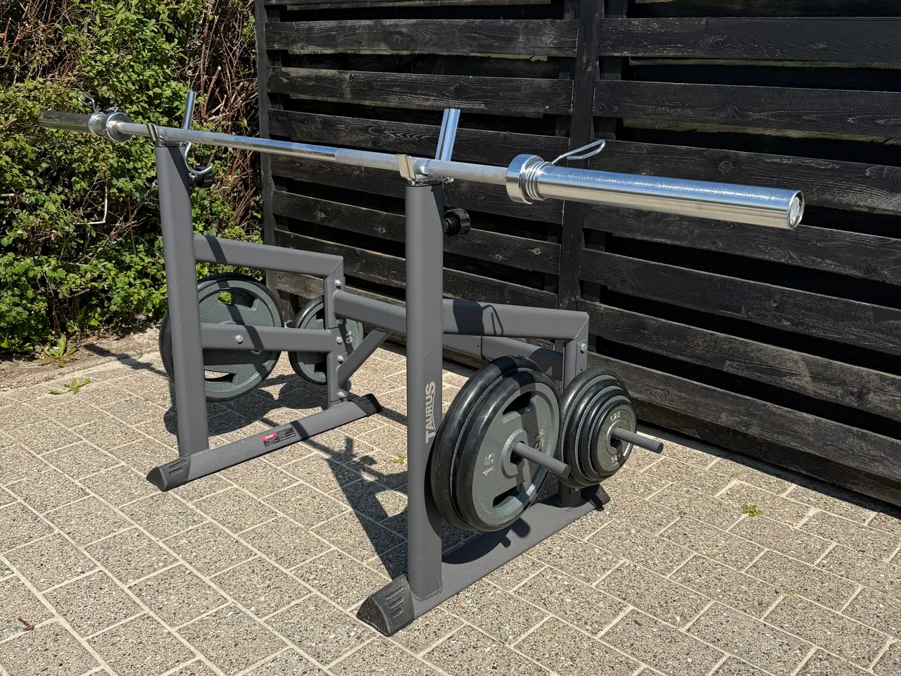 Billede 1 - Taurus vægtstangsstativ Deluxe + 128 kg. vægtsæt