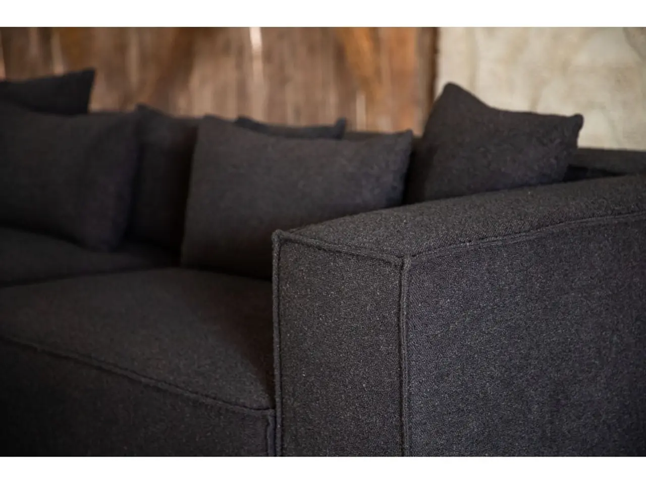 Billede 17 - Gillholmen 3 personers Sofa  - Sort stof