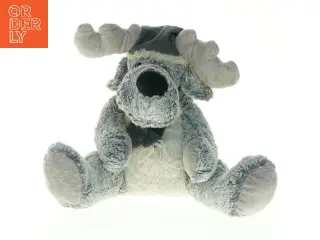 Tøjdyr elg med bamsehue (str. H. 38 cm)