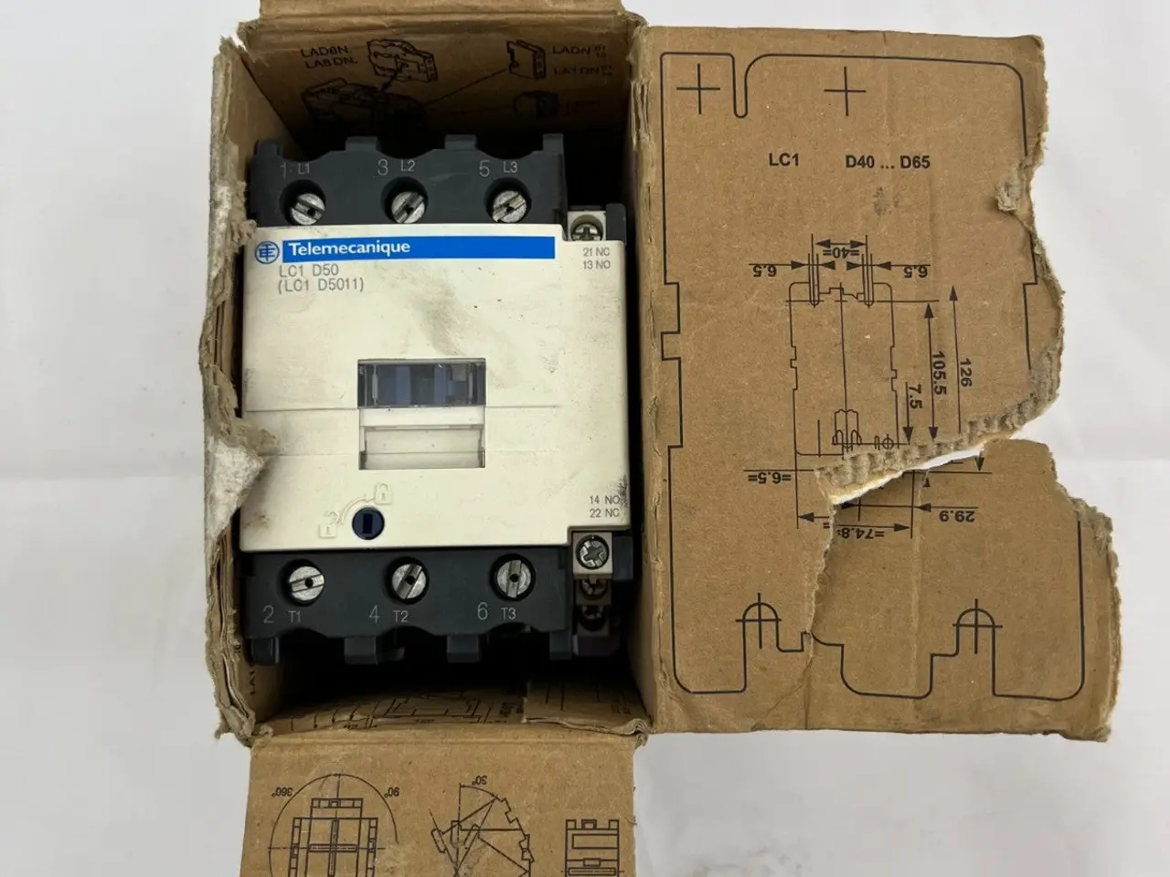 Billede 6 - Telemecanique LC1D50P7 kontaktor Square D 50A 230V